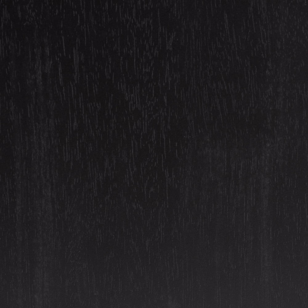 Baxton Studio Lucera Mid-Century Black 2-Drawer Bobbin Nightstand WHI-MG9011-Black-2DW-NS