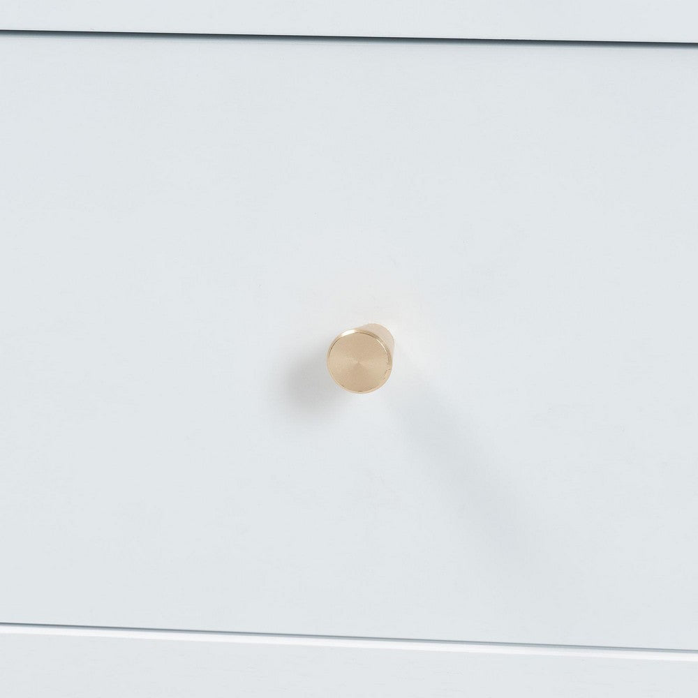 Baxton Studio Lucera Mid-Century White Bobbin Wood 6-Drawer Dresser WHI-MG9011-White-6DW-Dresser