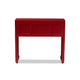 Baxton Studio Melodie Classic and Antique Red Finished Wood Bronze Finished Accents 6-Drawer Console Table WHI-MIN22-Red-ST
