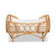 bali & pari Malino Modern Bohemian Natural Brown Rattan Pet Bed with Cushion WHI-Malino-Rattan-Pet-Bed