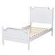Baxton Studio Mariana Classic and Traditional White Finished Wood Full Size Platform Bed