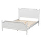 Baxton Studio Mariana Classic and Traditional White Finished Wood Queen Size Platform Bed