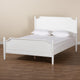 Baxton Studio Mariana Classic and Traditional White Finished Wood Queen Size Platform Bed