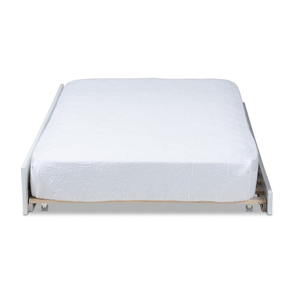 Baxton Studio Mariana Classic and Traditional White Finished Wood Twin Size Trundle