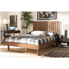 Baxton Studio Marin Modern and Contemporary Walnut Brown Finished Wood Full Size Platform Bed