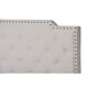 Baxton Studio Marion Modern Transitional Beige Fabric Upholstered Button Tufted Full Size Panel Bed WHI-Marion-Beige-Full