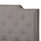 Baxton Studio Marion Modern Transitional Grey Fabric Upholstered Button Tufted Queen Size Panel Bed WHI-Marion-Grey-Queen