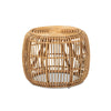 bali & pari Maverick Modern Bohemian Natural Brown Rattan End table WHI-Maverick-Rattan-ET