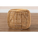 bali & pari Maverick Modern Bohemian Natural Brown Rattan End table WHI-Maverick-Rattan-ET