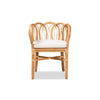 bali & pari Melody Modern and Contemporary Natural Finished Rattan Dining Chair WHI-Melody-Natural-DC