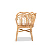 bali & pari Melody Modern and Contemporary Natural Finished Rattan Dining Chair WHI-Melody-Natural-DC