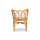 bali & pari Melody Modern and Contemporary Natural Finished Rattan Dining Chair WHI-Melody-Natural-DC