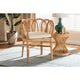 bali & pari Melody Modern and Contemporary Natural Finished Rattan Dining Chair WHI-Melody-Natural-DC