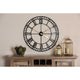 Baxton Studio Janette Classic Contemporary Black and Gold Finished Metal Wall Clock