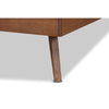 Baxton Studio Michi Modern and Contemporary Ash Walnut Finished Wood Twin Size Bed WHI-Michi-Ash-Walnut-Twin