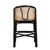 bali & pari Miranda Modern Bohemian Two-Tone Black and Natural Brown Rattan Counter Stool WHI-Miranda-Rattan-CS
