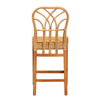 bali & pari Monaco Modern Bohemian Natural Rattan and Mahogany Wood Counter Stool WHI-Monaco-Rattan-CC
