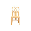 bali & pari Monaco Modern Bohemian Oak Brown Finished Mahogany Wood and Natural Rattan Dining Chair WHI-Monaco-Rattan-DC