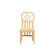 bali & pari Monaco Modern Bohemian Oak Brown Finished Mahogany Wood and Natural Rattan Dining Chair WHI-Monaco-Rattan-DC