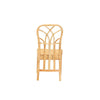 bali & pari Monaco Modern Bohemian Oak Brown Finished Mahogany Wood and Natural Rattan Dining Chair WHI-Monaco-Rattan-DC