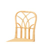 bali & pari Monaco Modern Bohemian Oak Brown Finished Mahogany Wood and Natural Rattan Dining Chair WHI-Monaco-Rattan-DC
