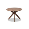 Baxton Studio Monte Mid-Century Modern Walnut Brown Finished Wood 71-Inch Oval Dining Table WHI-Monte-Walnut-Oval-DT