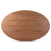 Baxton Studio Monte Mid-Century Modern Walnut Brown Finished Wood 71-Inch Oval Dining Table WHI-Monte-Walnut-Oval-DT