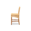 bali & pari Moscow Modern Bohemian Natural Brown Rattan and Walnut Brown Mahogany Wood Counter Stool WHI-Moscow-Teak-CS