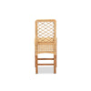 bali & pari Moscow Modern Bohemian Natural Brown Rattan and Walnut Brown Mahogany Wood Counter Stool WHI-Moscow-Teak-CS