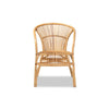 bali & pari Murai Modern Bohemian Natural Brown Rattan Dining Chair WHI-Murai-Rattan-DC