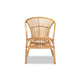 bali & pari Murai Modern Bohemian Natural Brown Rattan Dining Chair WHI-Murai-Rattan-DC