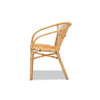 bali & pari Murai Modern Bohemian Natural Brown Rattan Dining Chair WHI-Murai-Rattan-DC