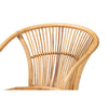 bali & pari Murai Modern Bohemian Natural Brown Rattan Dining Chair WHI-Murai-Rattan-DC