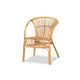 bali & pari Murai Modern Bohemian Natural Brown Rattan Dining Chair WHI-Murai-Rattan-DC