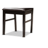 Baxton Studio Nada Modern and Contemporary Dark Brown Faux Leather Upholstered and Dark Brown Finished Wood 5-Piece Dining Set