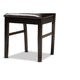 Baxton Studio Nada Modern and Contemporary Dark Brown Faux Leather Upholstered and Dark Brown Finished Wood 5-Piece Dining Set