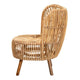 bali & pari Nagoya Modern Bohemian Natural Rattan Wide Seat Lounge Chair