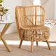 bali & pari Nagoya Modern Bohemian Natural Rattan Wide Seat Lounge Chair