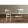 Baxton Studio Napoleon French Country Cottage Buttermilk and "Cherry" Brown Finishing Wood Dining Chair