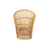 bali & pari Narva Modern Bohemian Natural Brown Rattan Accent Chair WHI-Narva-Rattan-CC