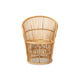 bali & pari Narva Modern Bohemian Natural Brown Rattan Accent Chair WHI-Narva-Rattan-CC