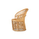 bali & pari Narva Modern Bohemian Natural Brown Rattan Accent Chair WHI-Narva-Rattan-CC