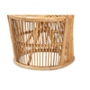 bali & pari Narva Modern Bohemian Natural Brown Rattan Accent Chair WHI-Narva-Rattan-CC
