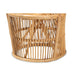 bali & pari Narva Modern Bohemian Natural Brown Rattan Accent Chair WHI-Narva-Rattan-CC