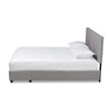 Baxton Studio Netti Light Grey Fabric Upholstered 2-Drawer Queen Size Platform Storage Bed