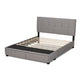 Baxton Studio Netti Light Grey Fabric Upholstered 2-Drawer Queen Size Platform Storage Bed