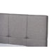 Baxton Studio Netti Light Grey Fabric Upholstered 2-Drawer Queen Size Platform Storage Bed