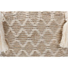 Baxton Studio Noland Moroccan Inspired Natural and Ivory Handwoven Cotton and Hemp Pouf Ottoman WHI-Noland-Natural-Pouf