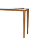 bali & pari Odile Mid-Century Modern Two-Tone Natural Brown and White Bayur Wood 1-Drawer Console Table WHI-OND6-Console