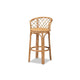 bali & pari Orchard Modern Bohemian Natural Brown Rattan Bar Stool WHI-Orchard-Rattan-BS